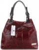 GEANȚĂ DIN PIELE shopper bag Vittoria Gotti vișiniu V692754